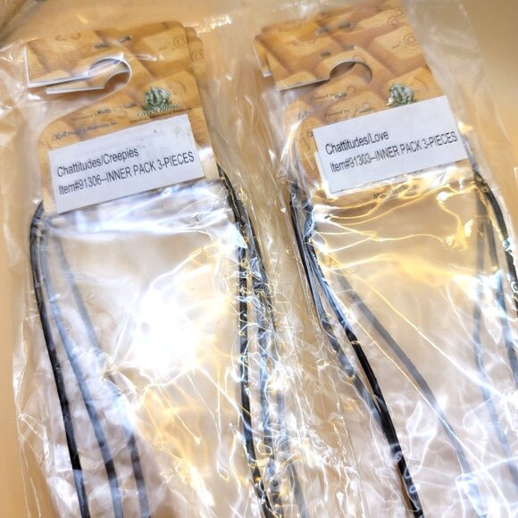 Chattitudes Metal & Leather Text Word Charm Necklace Set Of 6 jj3557 - Picture 7 of 7